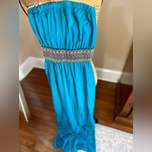 Elegant Blue Maxi Dress